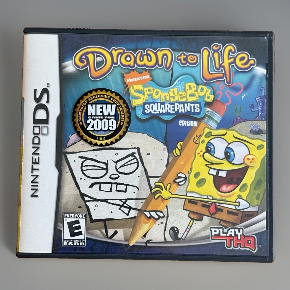 Drawn to Life SpongeBob SquarePants Edition - NINTENDO DS BOX ONLY WITH MANUAL